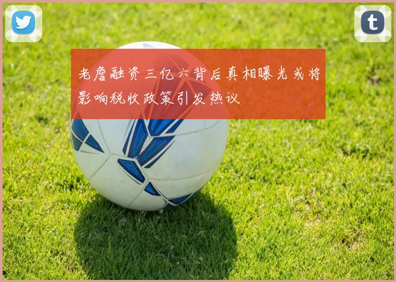 老詹融资三亿六背后真相曝光或将影响税收政策引发热议